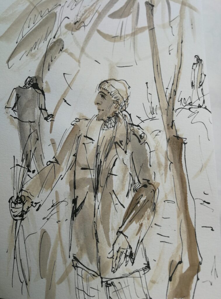 Bernhard Tragut Tusche laviert