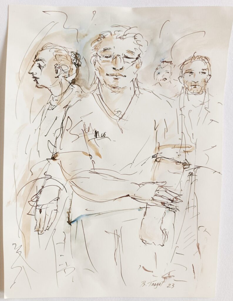 Bernhard Tragut Federzeichnung