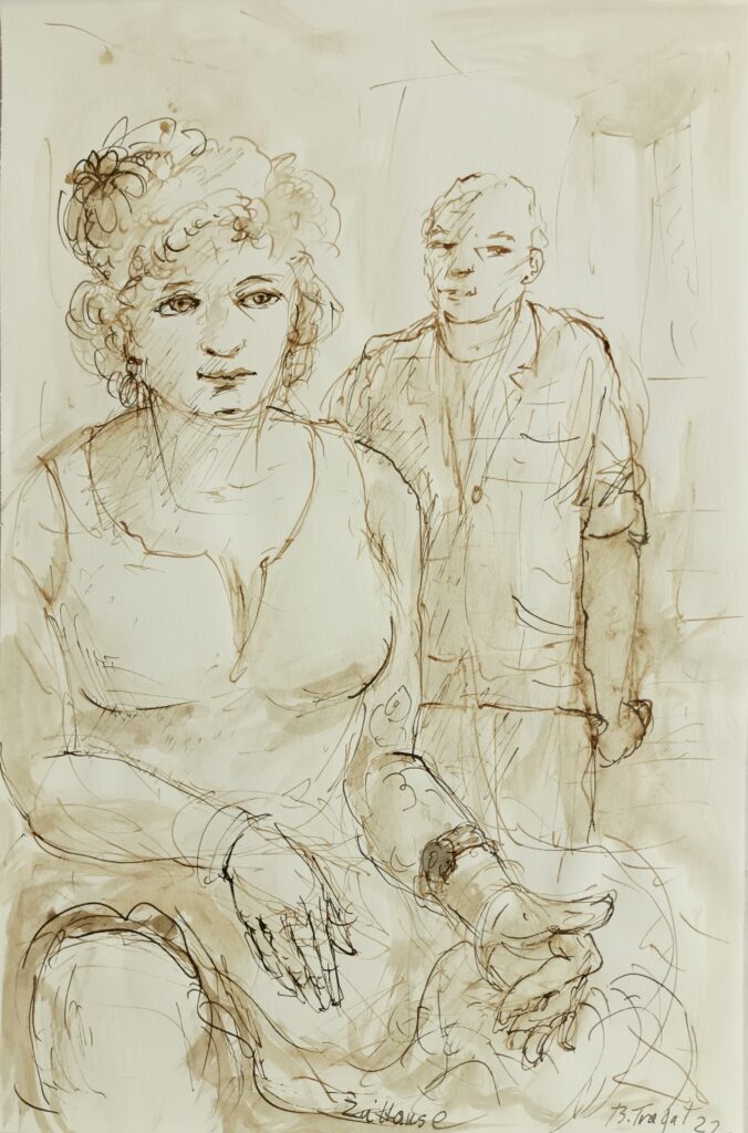 Bernhard Tragut Federzeichnung